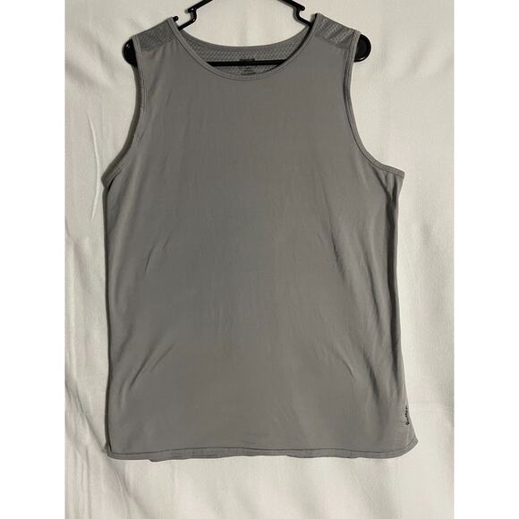 Reebok Womens Plus Size 2XL Tank Top Sleeveless T Shirt Gray Athleisure - Picture 1 of 9
